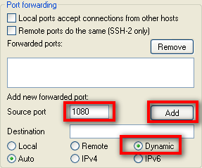 Dynamic-Port-Einstellung