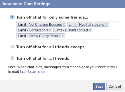 Facebook-Advanced-Chat-Einstellungen