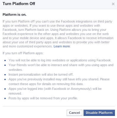 Facebook-Disable-Plattform