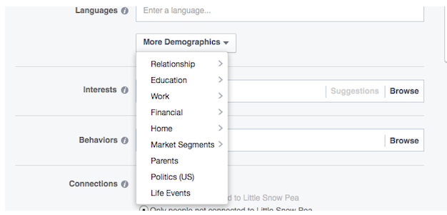 Facebook Mehr Demografie