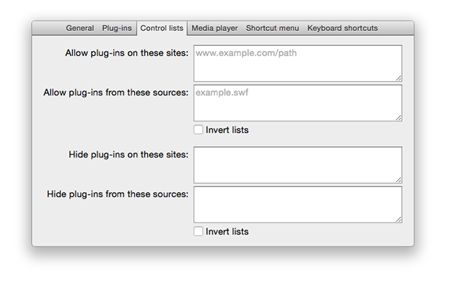 Click-to-Plugin-Einstellungen-Whitelist-Blacklist