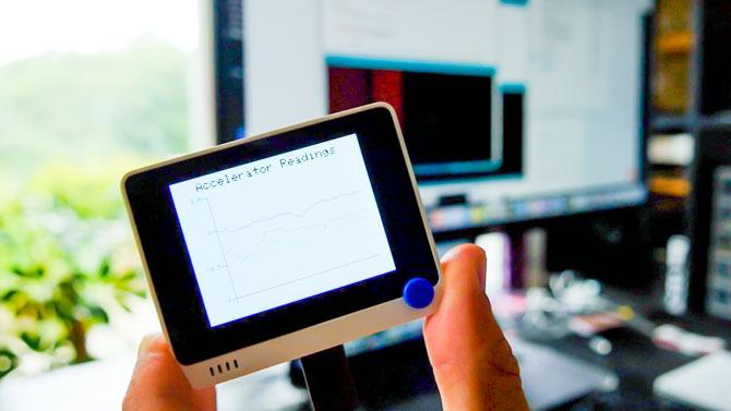 wio Terminal-Beschleunigungsmesser-Messwerte