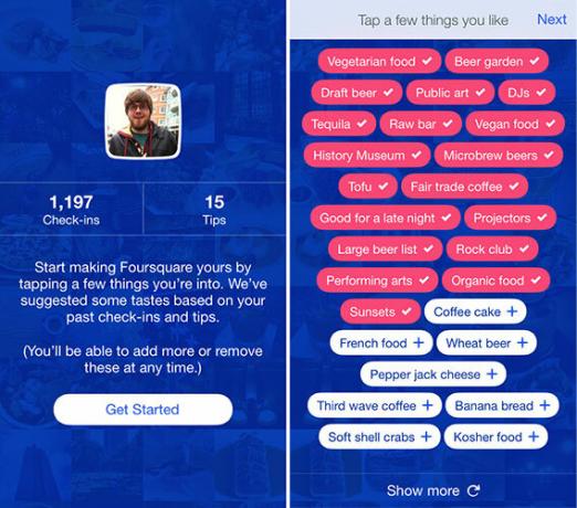 Foursquare Relaunches als Discovery Tool basierend auf Ihrem Geschmack 4sq Geschmack