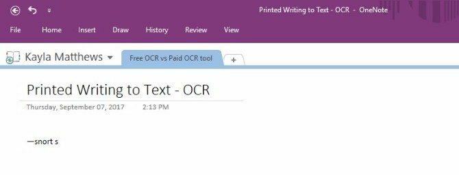 Onenote optische Zeichenerkennung