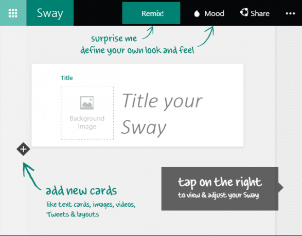 Microsoft Sway Vorschau New Sway