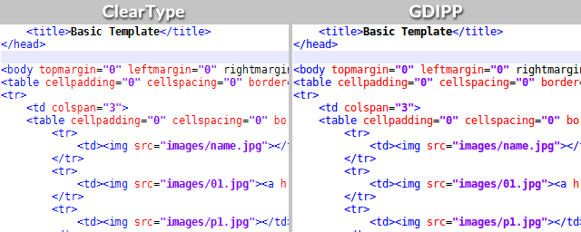 Windows-Font-Glättung-Cleartype-vs-GDipp