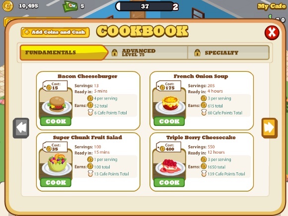 7 coole Hacks & Cheats für Cafe World Auf Facebook 1 Cafe World Food