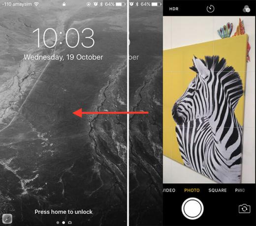 iOS 10 Kamera-Sperrbildschirm