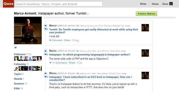 10 Internet-Unternehmer, die auf Quora quora marco arment aktiv sind