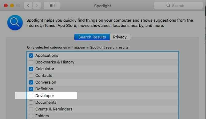 Spotlight-Entwickler-Kategorie-Mac
