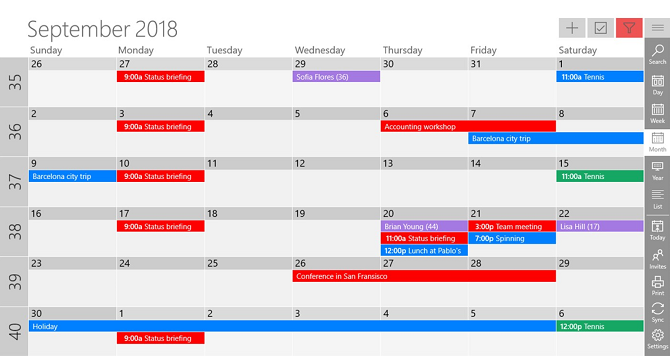 eine Kalender-App Windows 10