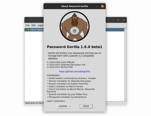 Passwort Gorilla Passwort-Manager unter Ubuntu Linux