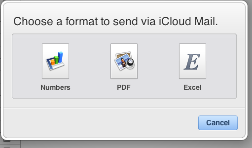 IWork für iCloud-Freigabe