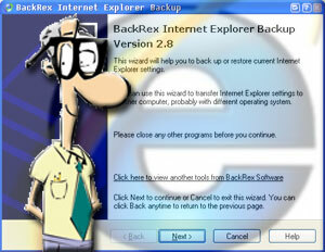 Sichern und Wiederherstellen Ihrer Internet Explorer-Browsereinstellungen iebackuphead