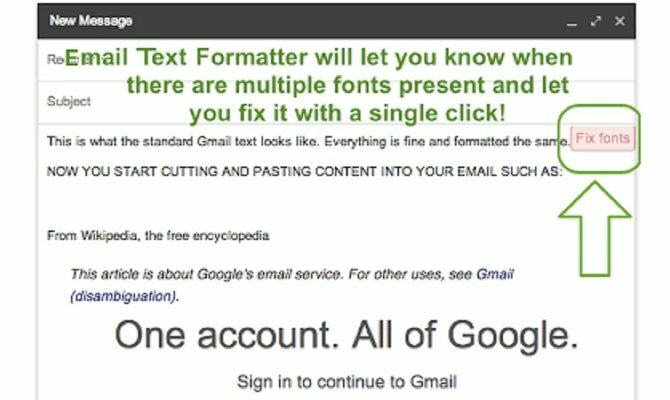 11 Chrome-Erweiterungen, die Ihre Google Mail-Erfahrung verbessern Google Mail-Erweiterungen E-Mail-Textformatierer 670 x 400