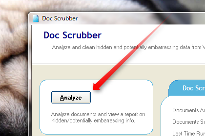 So scrubben Sie Metadaten aus Word-Dokumenten [Windows] docscrubber analyse