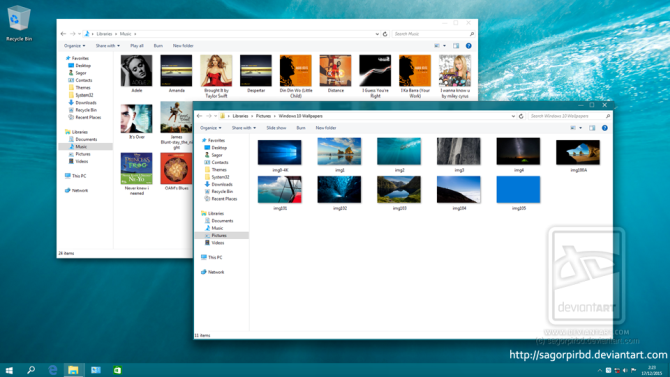 Windows 10-Thema für Windows 7