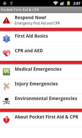 3 großartige Android Erste-Hilfe-Apps für Notfälle Pocket First Aid CPR