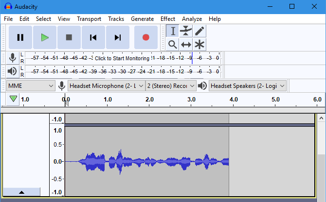 Audacity Sample Recording