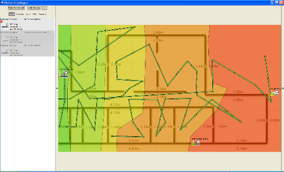 Messen Sie die WLAN-Signalstärke bei Ihnen zu Hause mit HeatMapper myfloorplan2