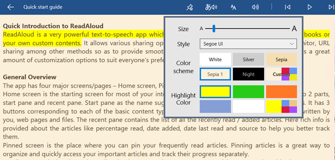 Readaloud Windows App