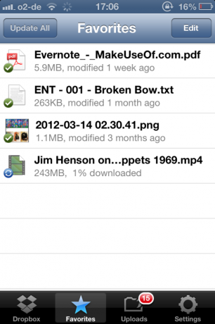 Dropbox - Eine der unverzichtbaren Apps, wenn Sie die Favoriten einer iPhone-Dropbox besitzen