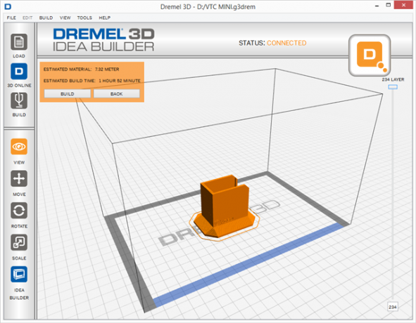 3D-Design des Dremel-Drucks