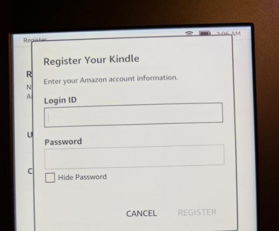 So richten Sie Ihren Kindle Paperwhite ein und verwenden ihn 04 Registrieren Sie Paperwhite