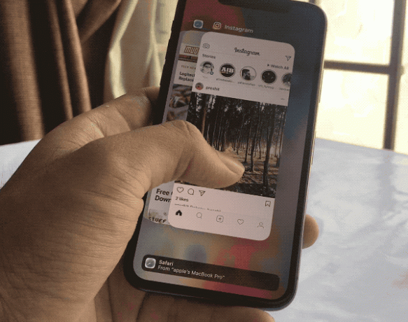 iPhone X Force Beenden App