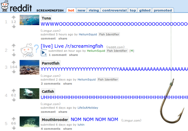 reddit-schreiender Fisch
