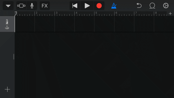 GarageBand App Haupteditor