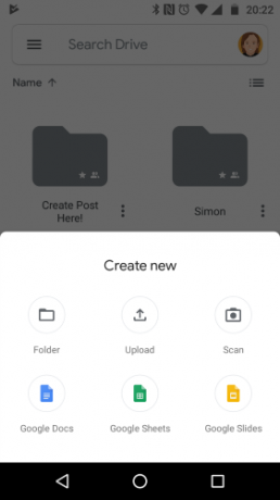 Die Scanoption von Google Drive zum Hochladen von PDFs