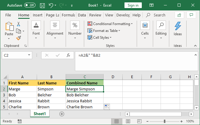 Excel kombinierte Zelle mit Formel