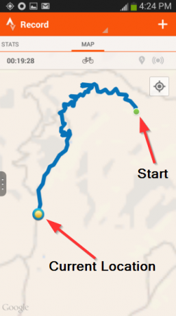 3 Strava - Verfolgen und Analysieren - Aktivität aufzeichnen - Karte