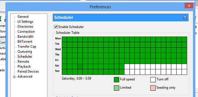 utorrent-Zeitplan