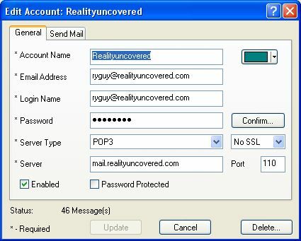 Überprüfen Sie alle E-Mails und erhalten Sie E-Mail-Benachrichtigungen mit POP Peeper (Windows) pop3emailru