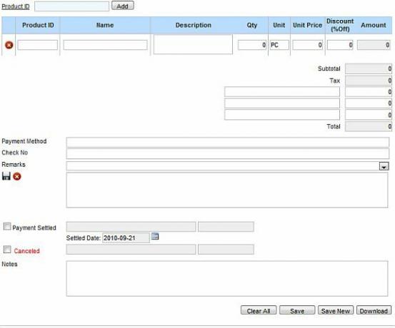 kostenlose Inventar Business-Programme