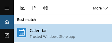 Öffnen Sie die Kalender-App