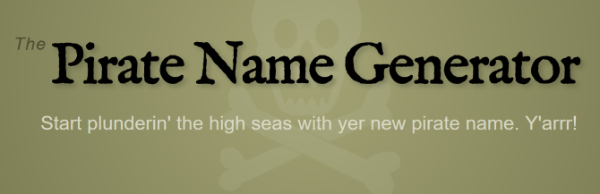 Piratennamengenerator