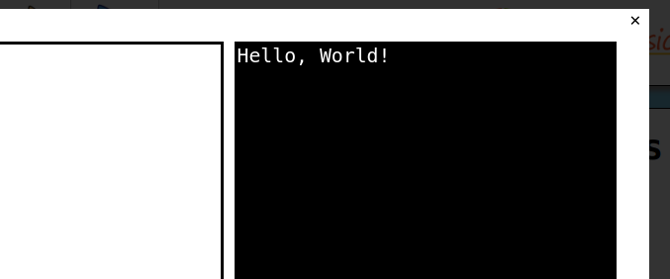 Ausgabe des grundlegenden Hello World-Skripts