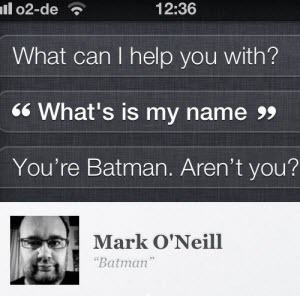 Siri, warum verstehst du mich nicht? [INFOGRAPHISCH] Siri Batman