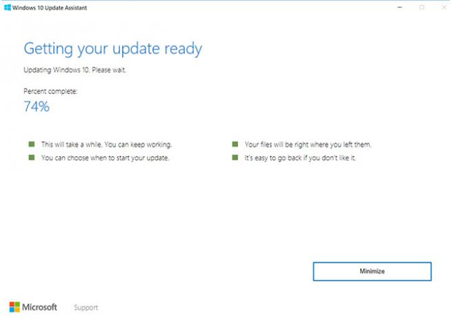 Manuelles Herunterladen des Windows 10-Updates für April 10 Windows 10-Update-Download