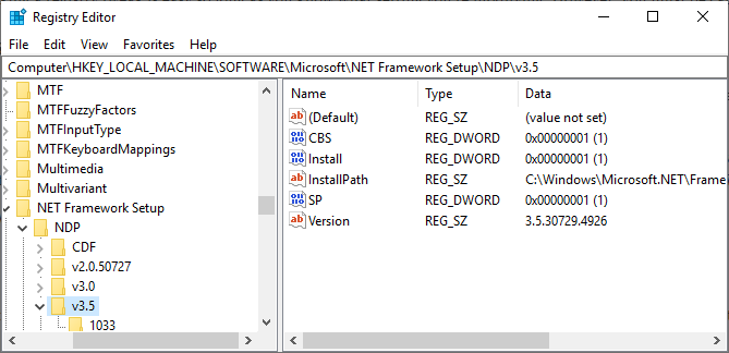 Windows-Registrierungseintrag