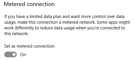 So erhalten Sie das Windows 10 Creators-Update jetzt Windows 10 Metered Connection 2