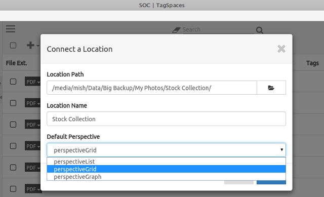 Tagspaces-Connect-Ordner