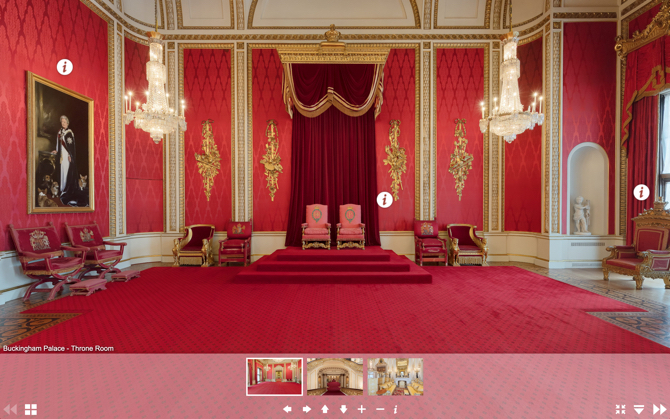 Virtuelle Tour durch den Buckingham Palace