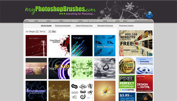 6 besten Websites zum Herunterladen von kostenlosen Photoshop-Pinseln myphotoshopbrushes