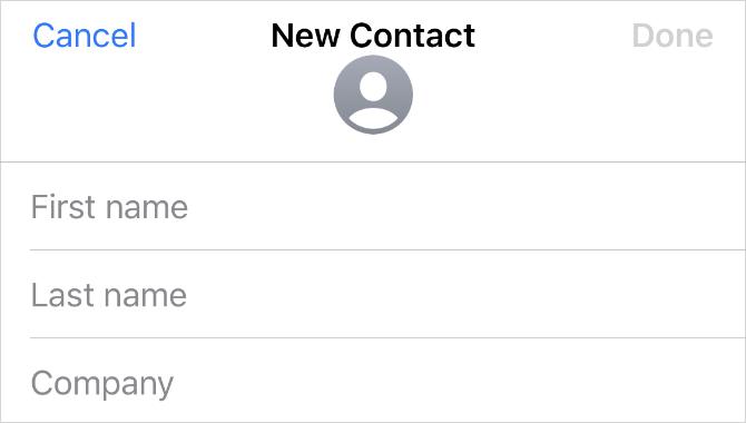 Neue Kontaktseite auf dem iPhone