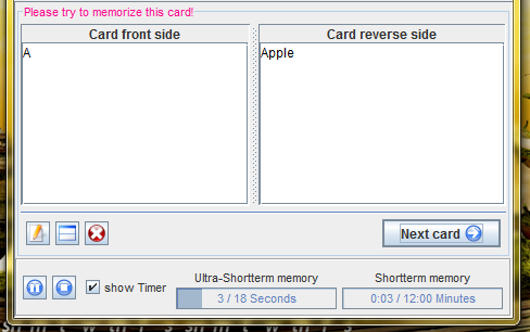 Pauker - Ein benutzerfreundlicher Freeware-Java-Flash-Card-Programm-Timer