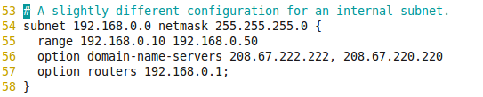 DHCP-Domain-Server Internet